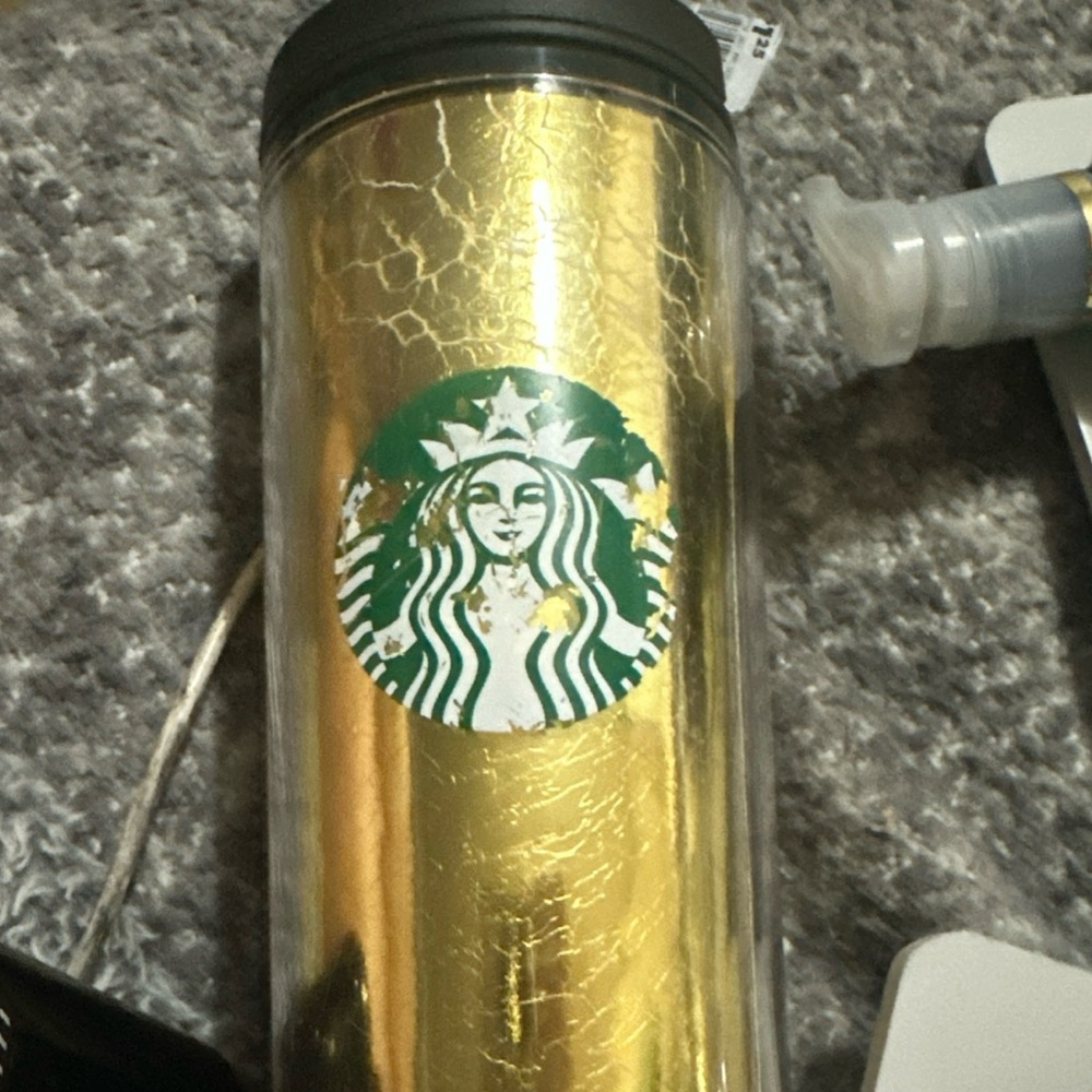 Starbucks Gold Phone Case Luxurious Metallic Finish